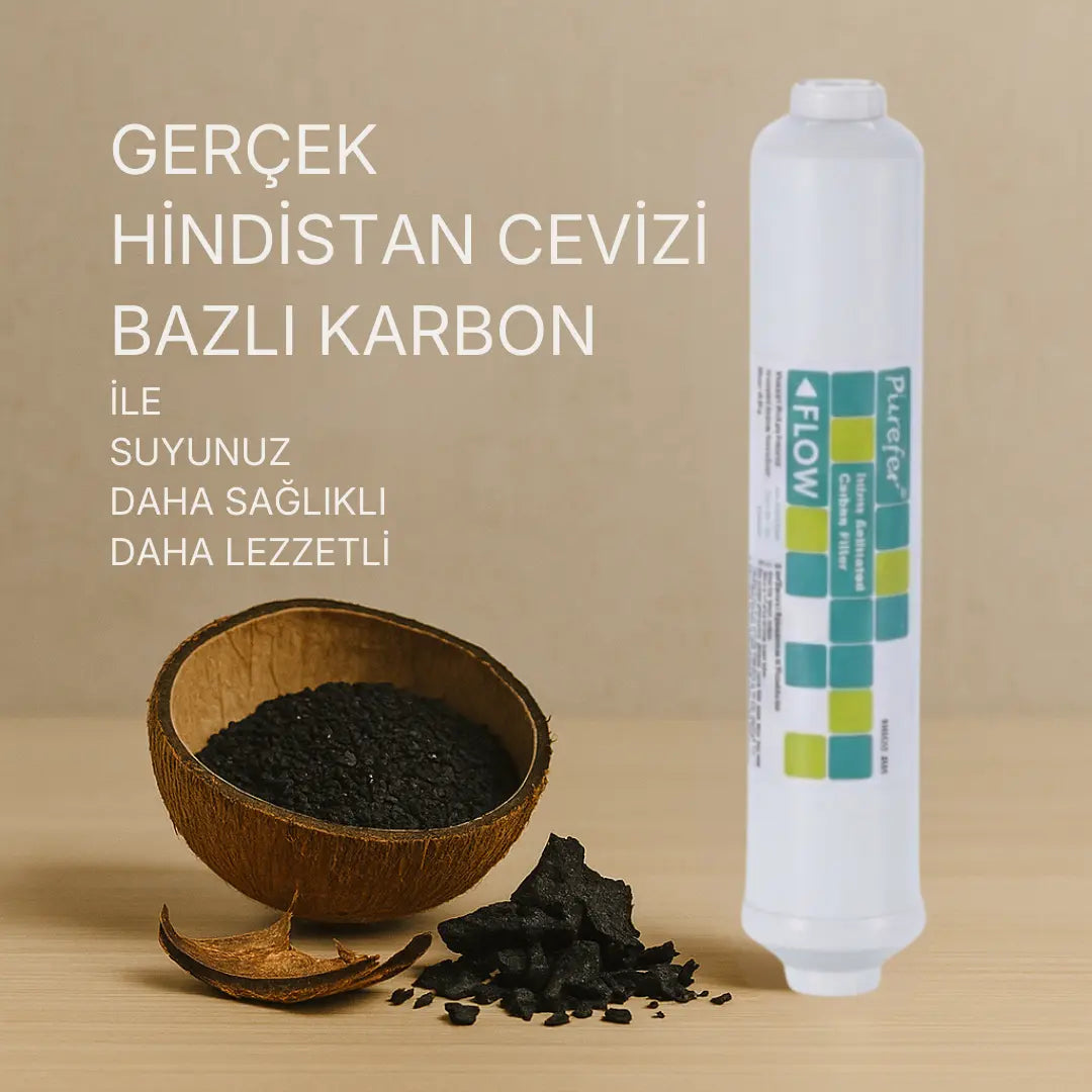 Tetsu Premium Kapalı Kasa Filtre Seti | Hindistan Cevizi Bazlı & NSF Onaylı Tetsu Arıtma