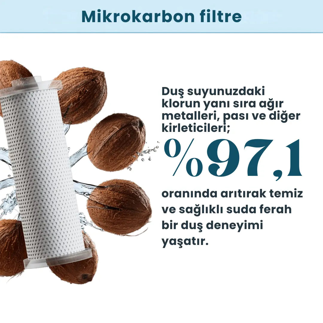 Tetsu Tropikal Aroma Terapi ve Filtreli Duş Başlığı Tetsu Arıtma