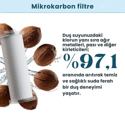 Tetsu Tropikal Aroma Terapi ve Filtreli Duş Başlığı Tetsu Arıtma