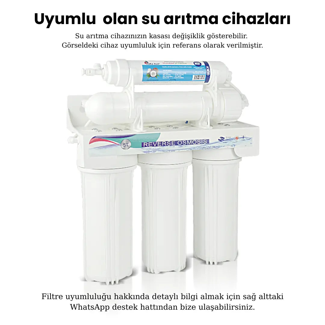 Açık Kasa Su Arıtma Cihazı 5'li Filtre Seti Tetsu Arıtma